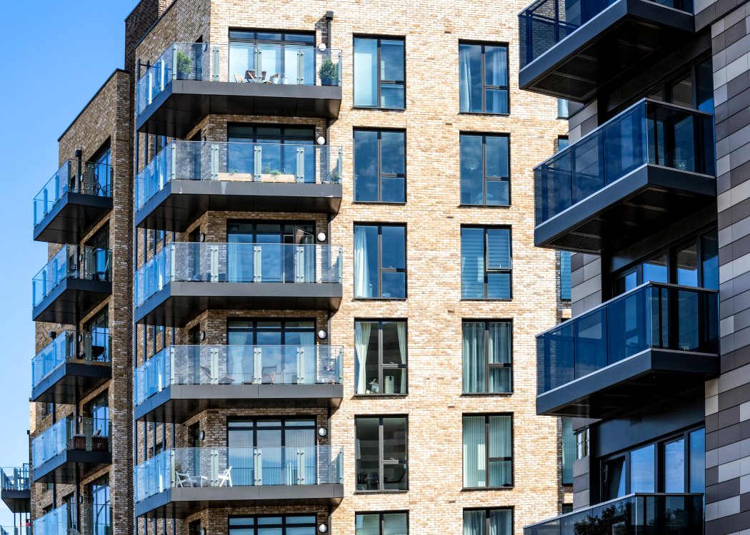 Modern apartment block