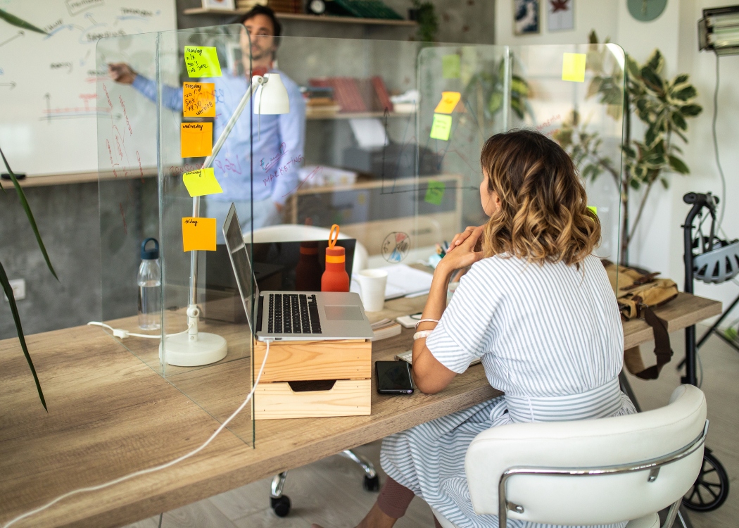 Socially distant office